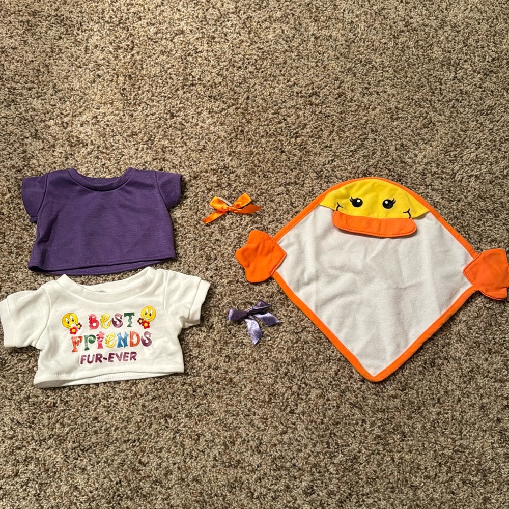 2005 set of Build-A-Bear sized items - AnimalLand & Bear Factory Brands